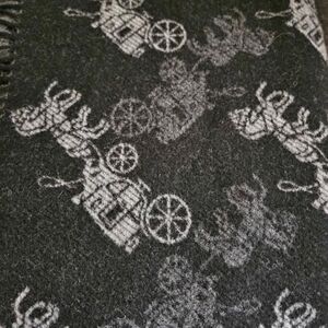 Coach Dark Gray and Light Gray Carriage Cape